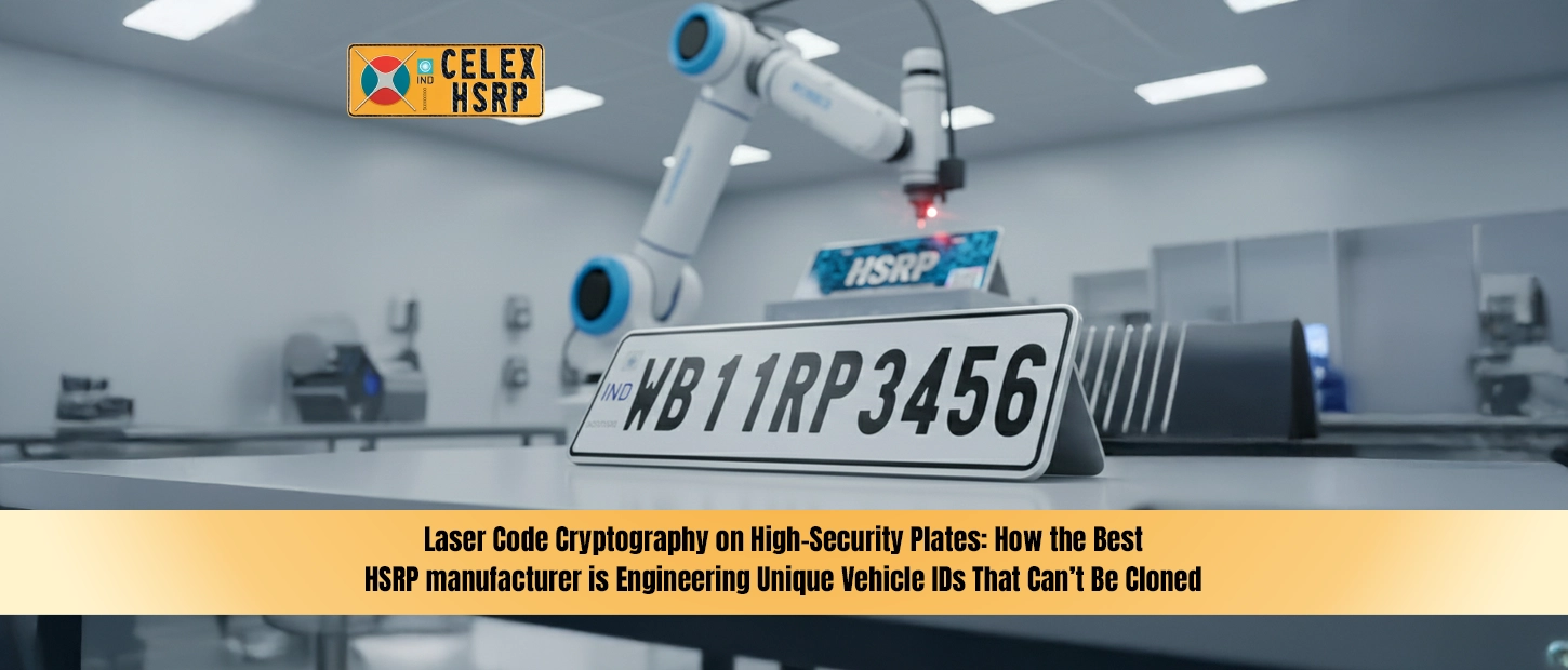 Laser Code Cryptography on High-Security Plates: How the Best HSRP manufacturer is Engineering Unique Vehicle IDs That Can’t Be Cloned