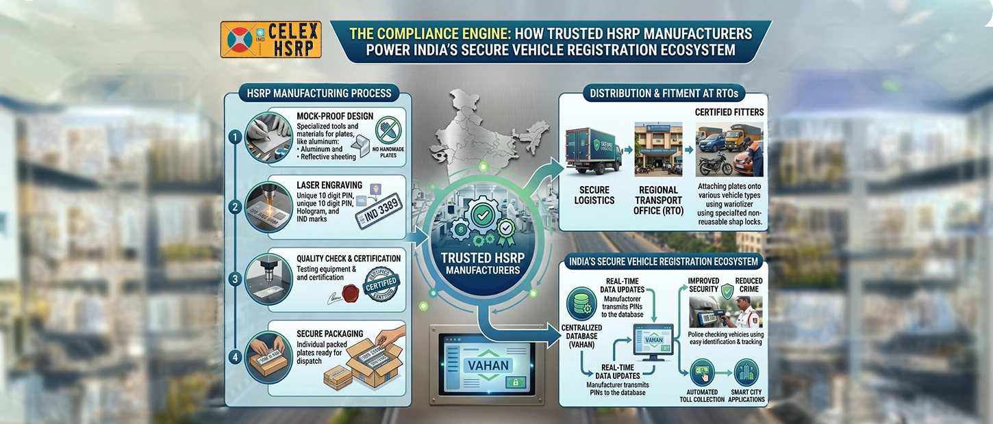 The Compliance Engine: How Trusted HSRP Manufacturers Power India’s Secure Vehicle Registration Ecosystem